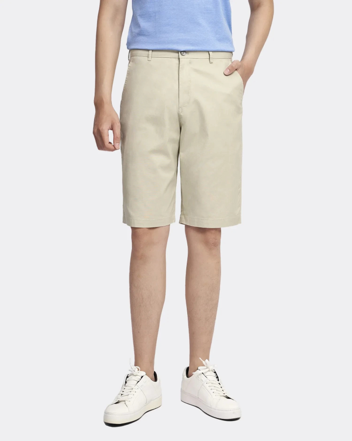 Quần Short Kaki Nam Trơn 2001 Be