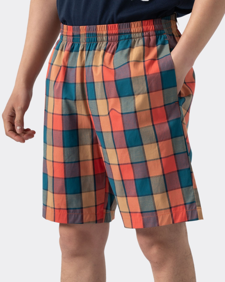 Quần Short Nam Đi Biển Họa Tiết 4001K Đỏ