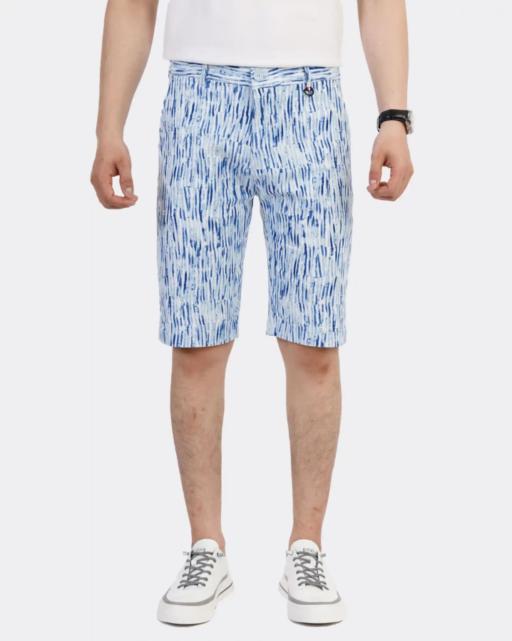 Quần Short Nam Họa Tiết Thời Trang 3005G Xanh Da Trời