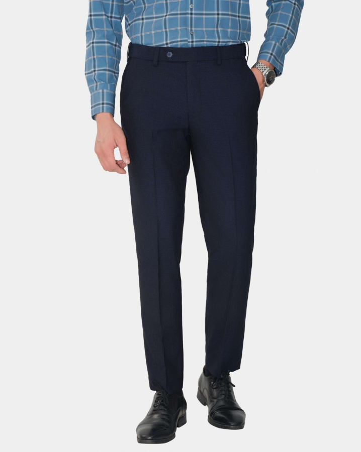 Quần Vest Nam 4009 Đen - Xanh Tím Than