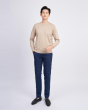 Áo Len Nam Cotton Họa Tiết 2001C Vàng