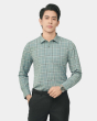 Áo Sơ Mi Dài Tay Nam Kẻ Xanh Nhạt 4047A