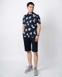 Áo Sơ Mi Ngắn Tay Nam Hawaii 5037D Xanh Đậm