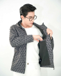 Áo Mono Jacket Nam Có Mũ Họa Tiết Thời Trang 4006A Chì