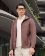 Áo Mono Jacket Nam Có Mũ Họa Tiết Thời Trang 4006A Nâu