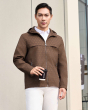 Áo Mono Jacket Nam Có Mũ Họa Tiết Thời Trang 4006A Nâu
