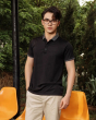 Áo Polo Nam Cotton Trơn 3002 Đen