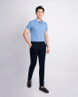 Áo Polo Nam Cotton Trơn 3002 Xanh Da Trời
