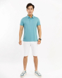 Áo Polo Nam Cotton Trơn 3002 Xanh Nhạt 2