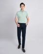 Áo Polo Nam Cotton Trơn 3002 Xanh Nhạt