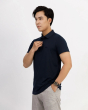 Áo Polo Nam Cotton Trơn 3002 Xanh Tím Than