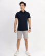 Áo Polo Nam Cotton Trơn 3002 Xanh Tím Than