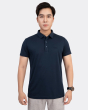 Áo Polo Nam Cotton Trơn 3002 Xanh Tím Than