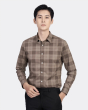 Áo Sơ Mi Dài Tay Nam Họa Tiết 2064 Nâu