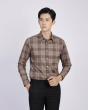 Áo Sơ Mi Dài Tay Nam Họa Tiết 2064 Nâu
