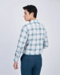 Áo Sơ Mi Dài Tay Nam Họa Tiết 2064 Xanh Nhạt