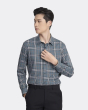 Áo Sơ Mi Dài Tay Nam Họa Tiết 3015 Xanh Nhạt