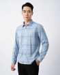 Áo Sơ Mi Dài Tay Nam Họa Tiết 4048 Xanh Tím Than