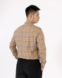 Áo Sơ Mi Dài Tay Nam Kẻ 3035 Nâu