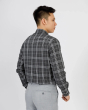 Áo Sơ Mi Dài Tay Nam Kẻ 3036 Xám