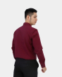 Áo Sơ Mi Dài Tay Nam Kẻ 3045 Đỏ Đô