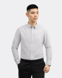 Áo Sơ Mi Dài Tay Nam Kẻ 3061 Trắng