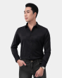 Áo Sơ Mi Dài Tay Nam Kẻ 4027 Đen