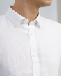 Áo Sơ Mi Dài Tay Nam Linen 3049 Trắng