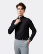 Áo Sơ Mi Dài Tay Nam Oxford 3050-3051 Đen