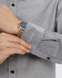 Áo Sơ Mi Dài Tay Nam Oxford 3050-3051 Xám Đậm