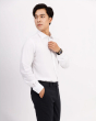 Áo Sơ Mi Dài Tay Nam Trơn 3017 Trắng