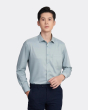 Áo Sơ Mi Dài Tay Nam Trơn 3017 Xanh Nhạt