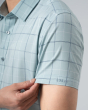 Áo Sơ Mi Ngắn Tay Nam Kẻ Caro 4023C Xanh Lá Cây