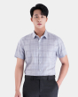 Áo Sơ Mi Ngắn Tay Nam Kẻ Caro 4029A Xanh