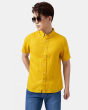 Áo Sơ Mi Ngắn Tay Nam Linen 4011E Vàng