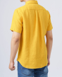 Áo Sơ Mi Ngắn Tay Nam Linen 4011E Vàng