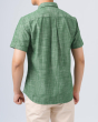 Áo Sơ Mi Ngắn Tay Nam Linen 4014C Xanh Lá Cây
