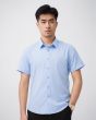 Áo Sơ Mi Ngắn Tay Nam Trơn 4046C Xanh Da Trời