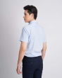Áo Sơ Mi Ngắn Tay Nam Vải Vân Chéo 3016A Xanh Da Trời