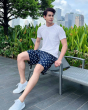 Áo Thun Nam Trơn Dáng Có Túi Ngực 4001 Trắng