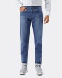Quần Jeans Nam Basic Dáng Slim Màu Xanh Nước Biển 3010A