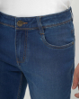 Quần Jeans Nam Dáng Suông Co Giãn Màu Xanh 4016A