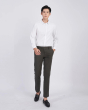 Quần Kaki Nam Dáng Slim Trơn 2001 Ghi Đậm
