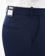 Quần Kaki Nam Dáng Slim Vân Vải Gai 4001 Xanh Tím Than