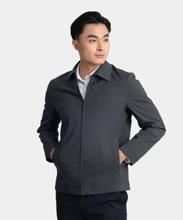 Áo Khoác Cổ Bẻ  RT.25.B3 Họa Tiết Chìm 