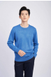 Áo Len Nam Cotton Họa Tiết 2001A Xanh Da Trời