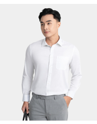 Áo Sơ Mi Dài Tay Nam Màu Trắng AR/WH/25/A1-1