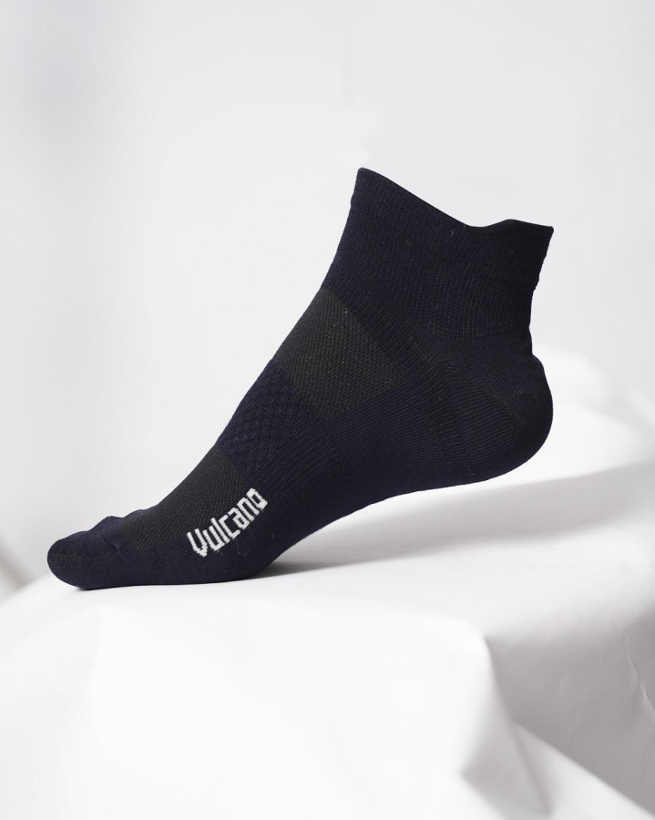 Combo 3 Đôi Tất Nam Cổ Ngắn Màu Tím Than 3002T