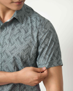 Áo Sơ Mi Ngắn Tay Hoạ Tiết 5036 