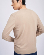 Áo Len Nam Cotton Họa Tiết 2001 - Vàng